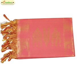 Namo Border Zari Shawl Pink